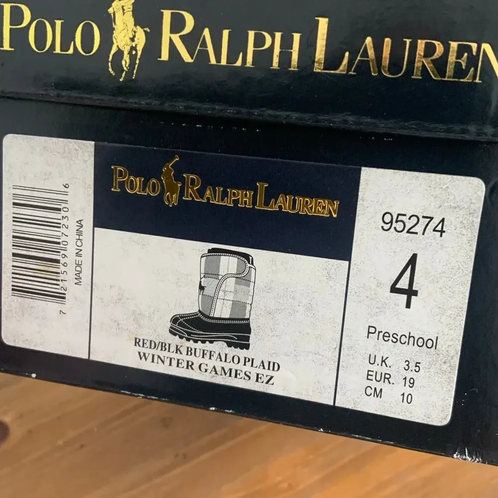 Polo Ralph Lauren Hamilten II EZ‎ Cold Weather Boots NEW size 4